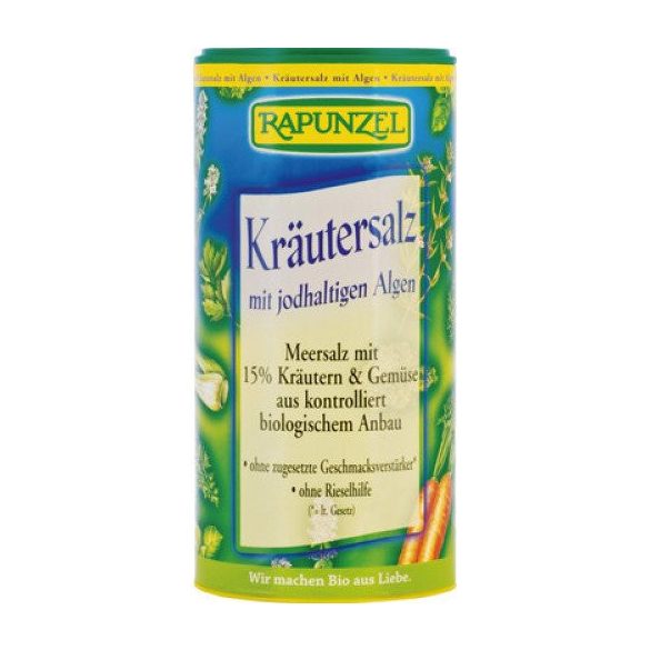 Rapunzel bio jódos fűszersó algával 125 g