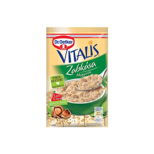 Dr.oetker vitalis zabkása mogyorós 58 g