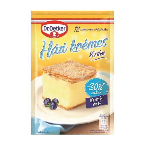 DR.OETKER HÁZI KRÉMES KRÉM -30%CUKOR