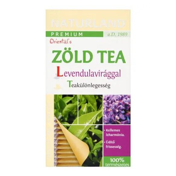 Naturland prémium zöld tea levendulavirággal 30 g