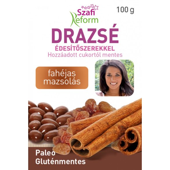 Szafi Reform drazsé édesítőszerekkel fahéjas mazsolás 100 g