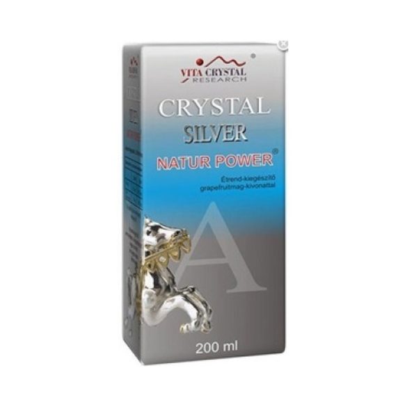 Crystal silver natur power étrend-kiegészítő ital 200 ml