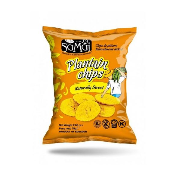 Samai plantain főzőbanán chips natúr édes 75 g