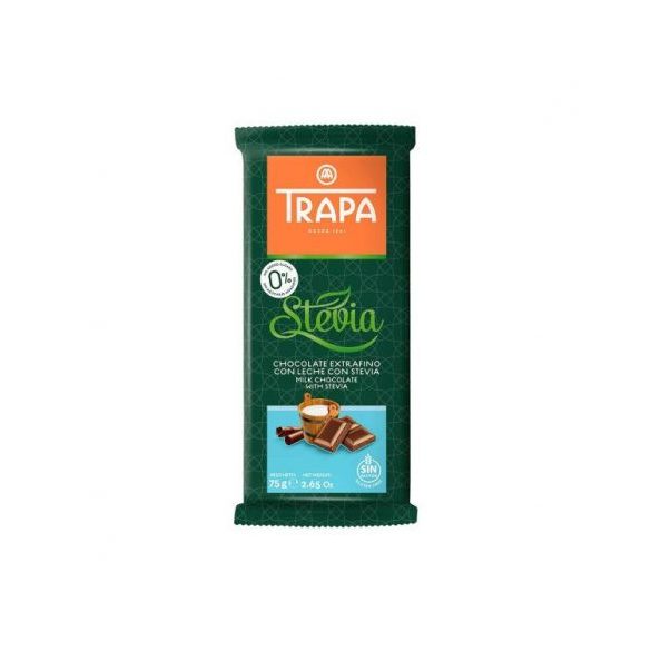 Trapa Steviás Tejcsokoládé Cm.Gm. 75 g