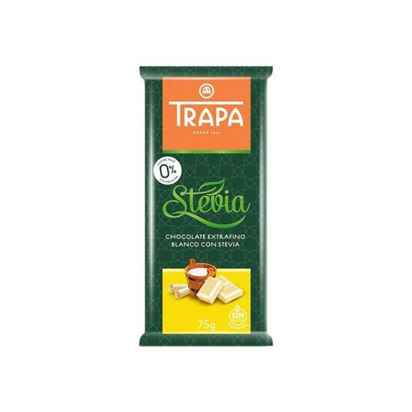 Trapa Steviás Fehércsokoládé Cm.Gm. 75 g